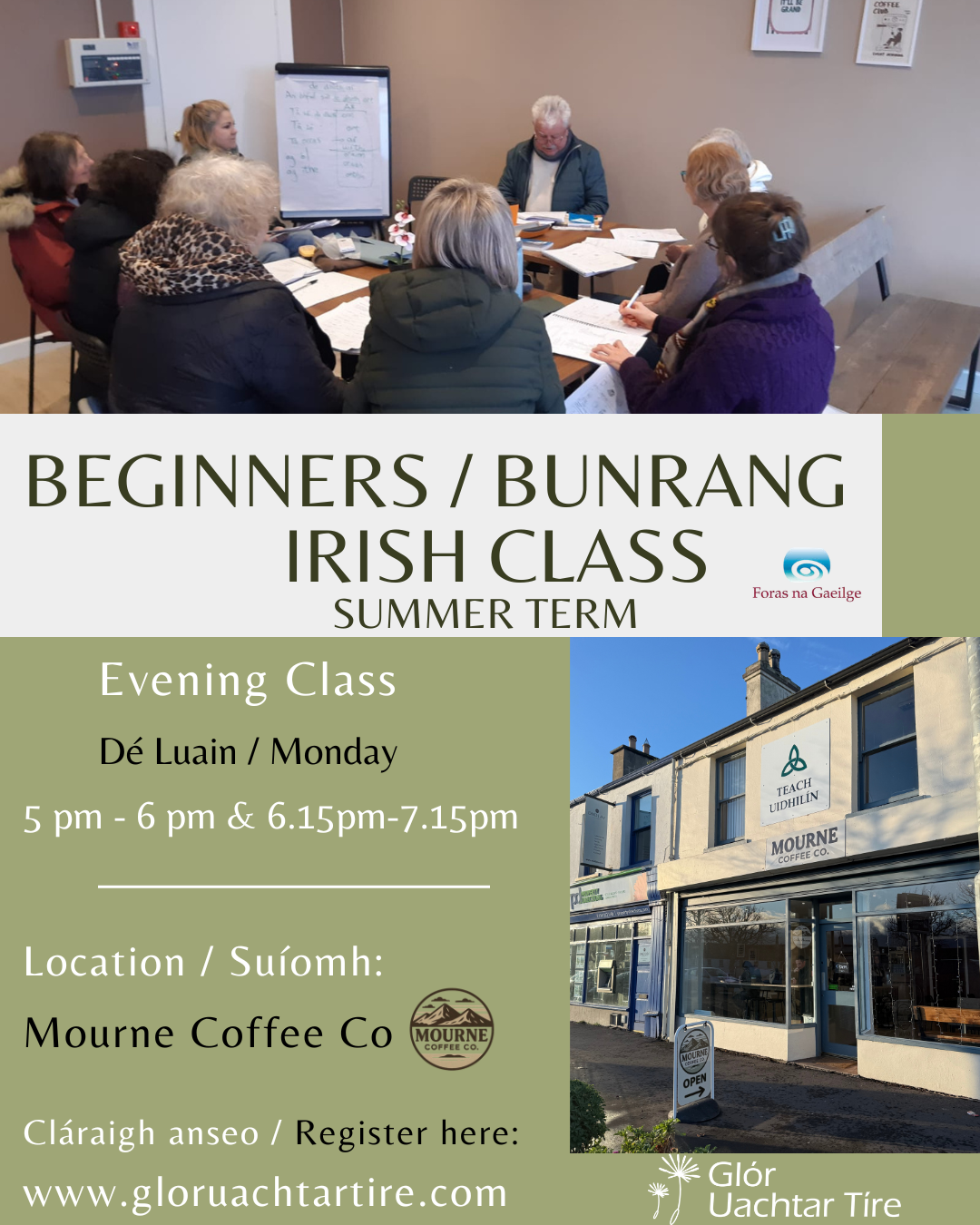 Irish Class Evening Beginners' Irish Class (In Cafe): Summer Term / Bunrang Gaeilge ...