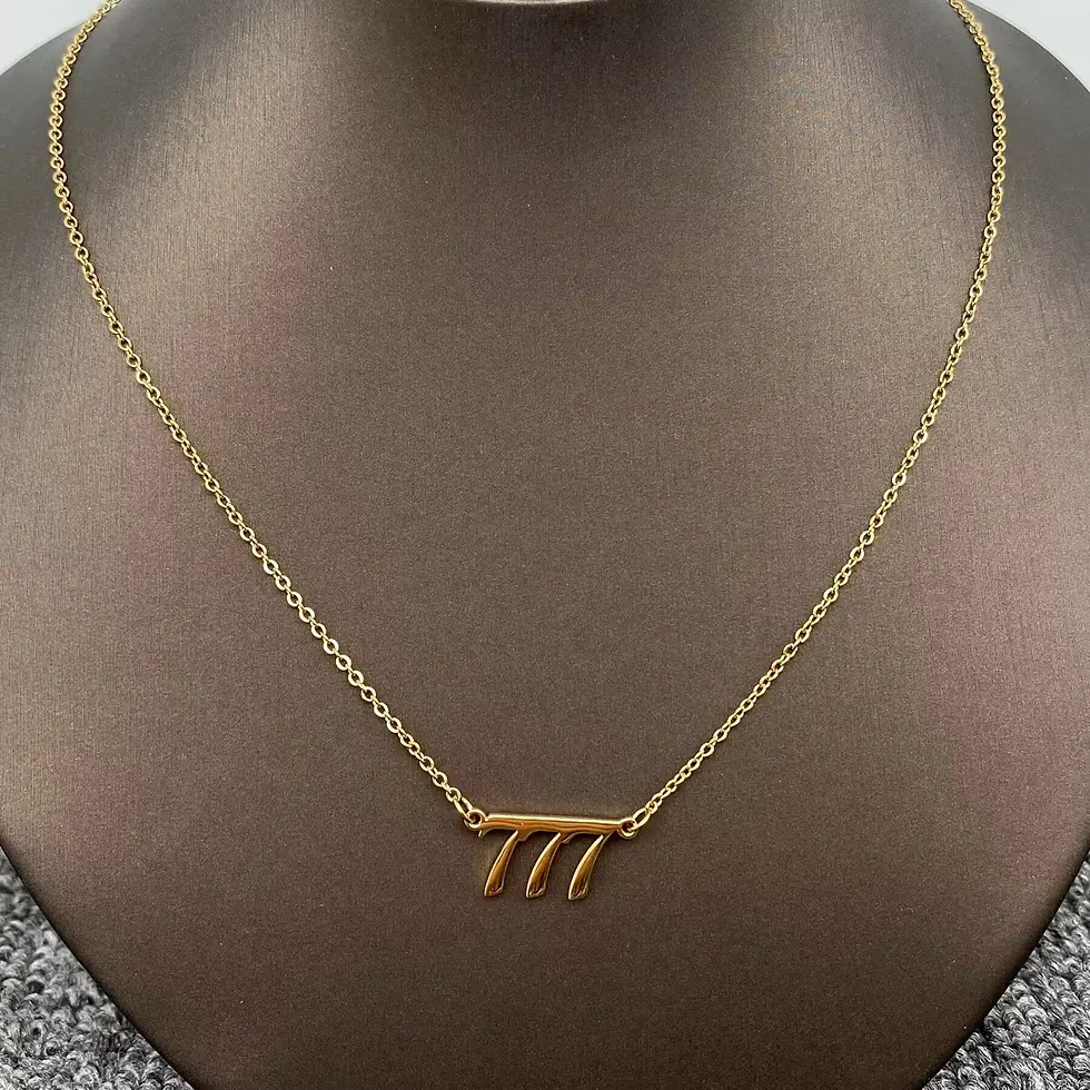 Thumbnail: Angel Numbers 18k gold plated necklace