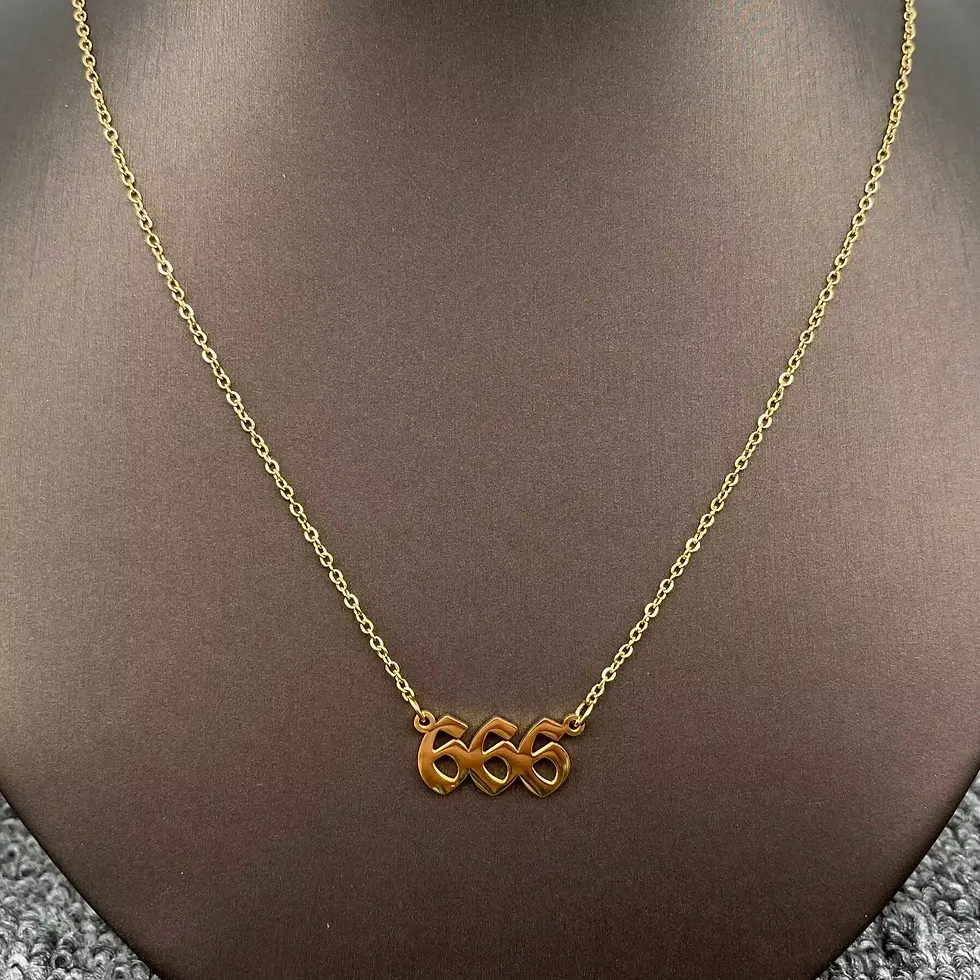 Thumbnail: Angel Numbers 18k gold plated necklace