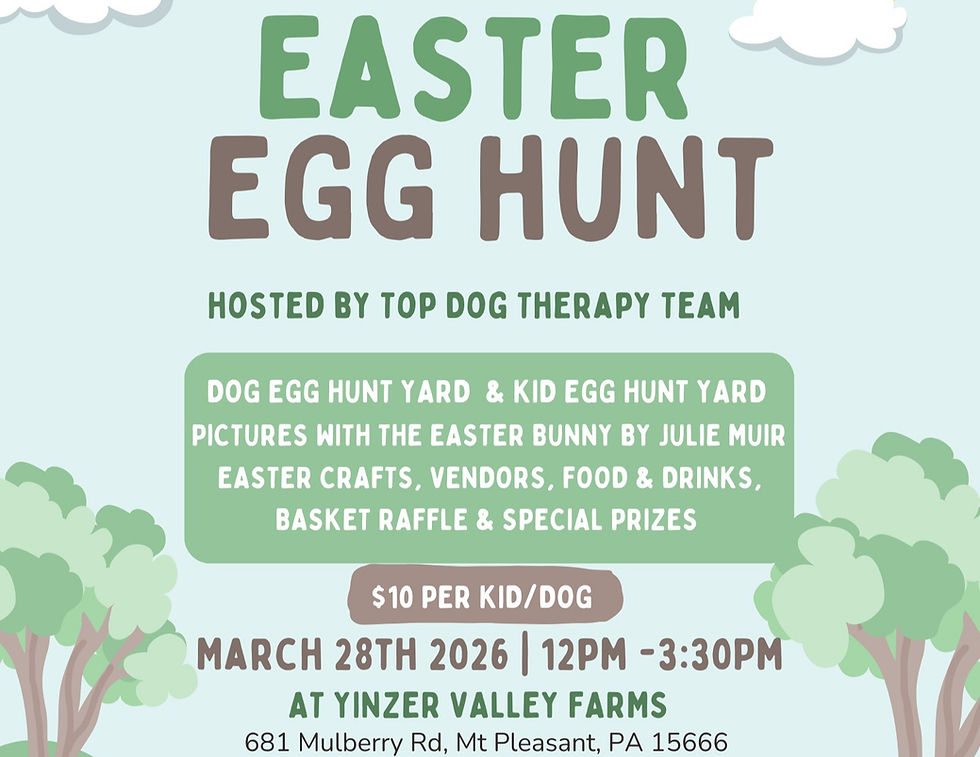 Top Dog Egg Hunt/Photos with the Easter Bunny