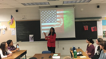 Guest Speaker presenting to class.