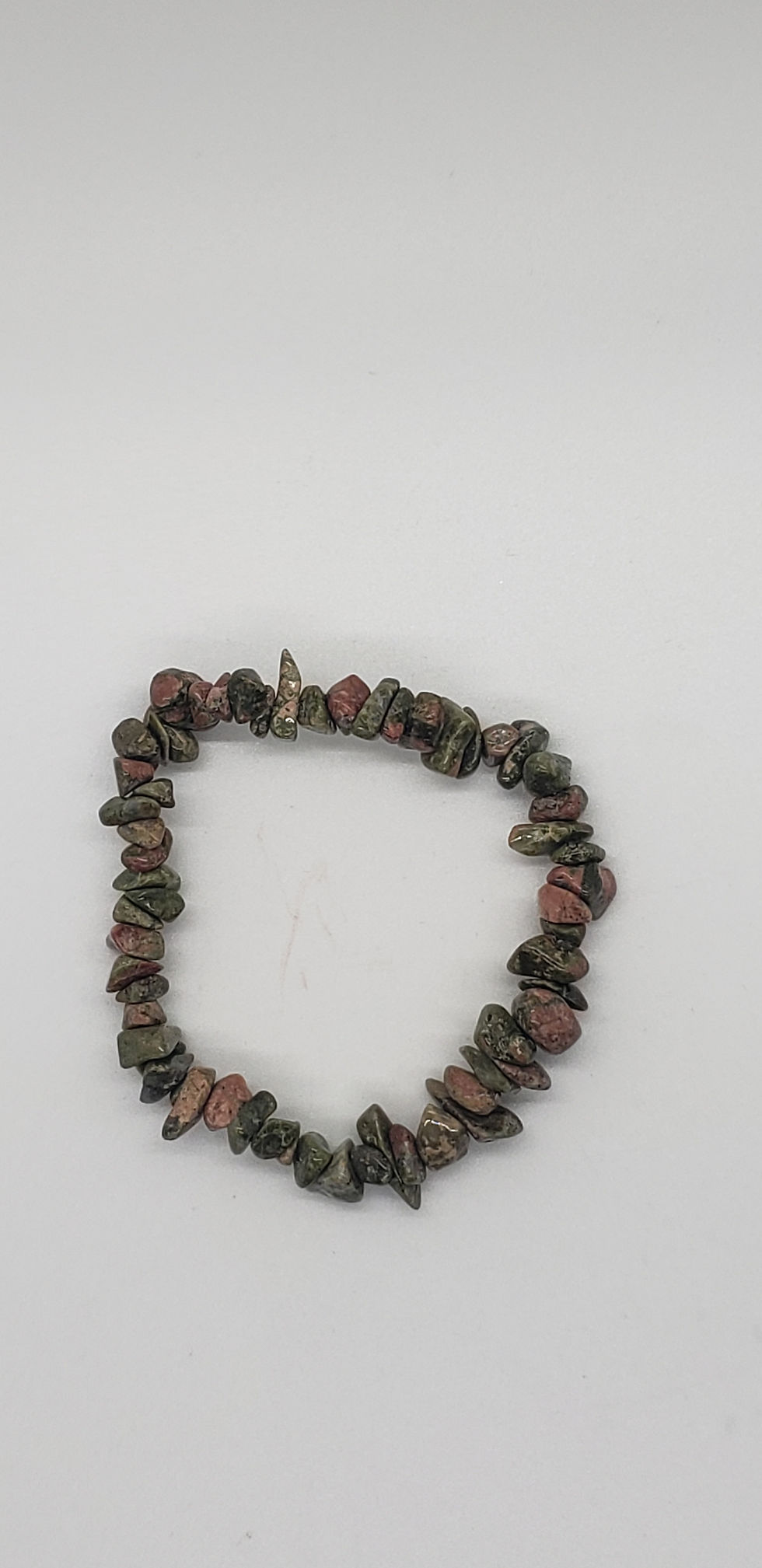 Unakite Chip Bracelet