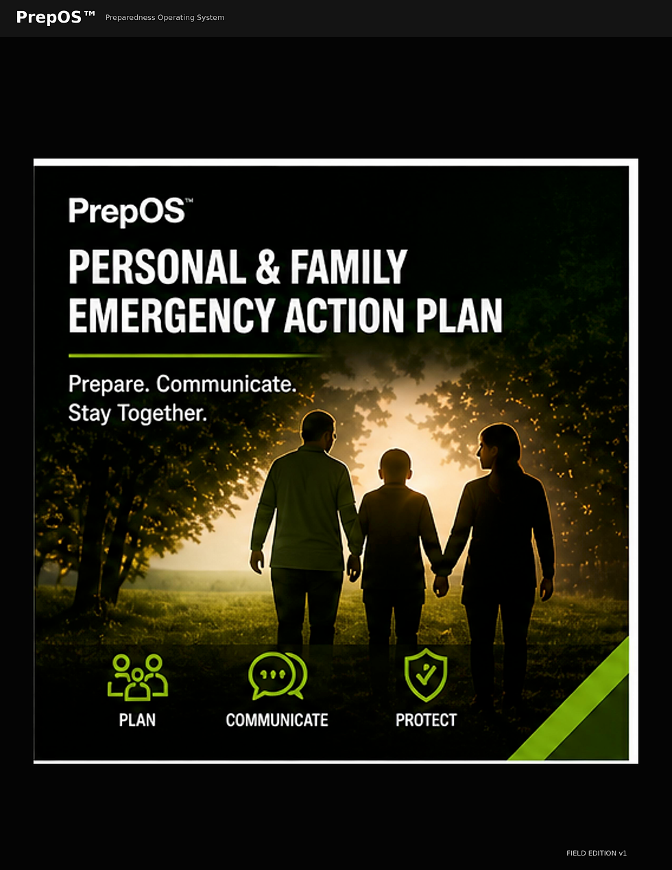 Thumbnail: The PrepOS™- Personal & Family Emergency Action Plan