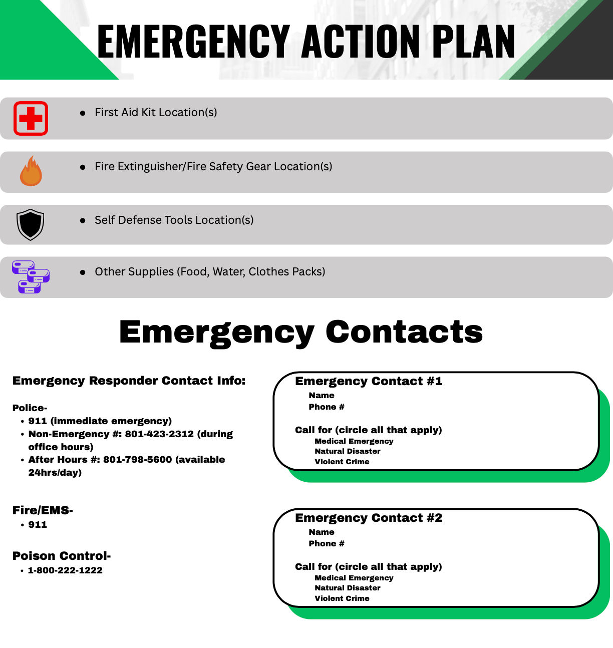 Personal & Family Emergency Plan