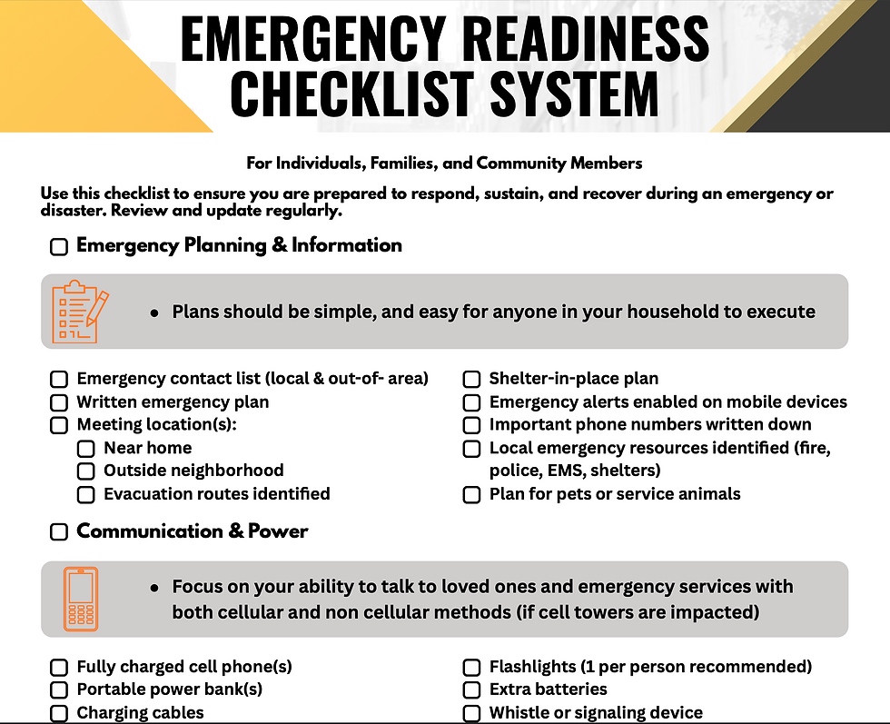 Thumbnail: The PrepOS™- Emergency Readiness Checklist System