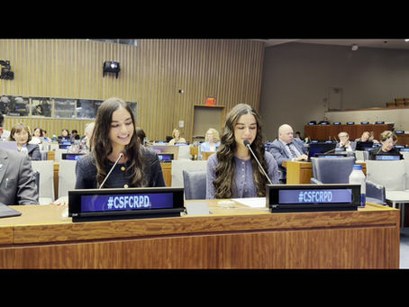 Maya and Lara Hammoud Address the UN at COSP19