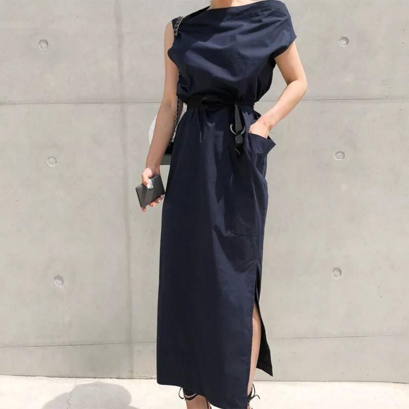 الصورة المصغرة: High Waist Side Split Long Women Dress