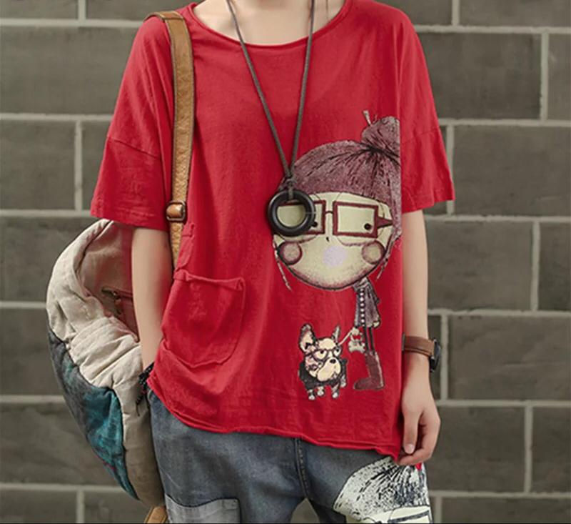 Thumbnail: T-shirt Women Fashion Brand Vintage