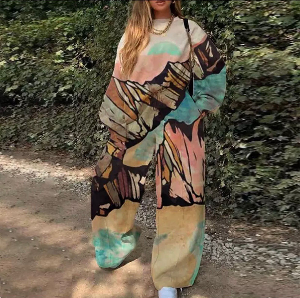 תמונה ממוזערת: Women Suit Two Piece Print