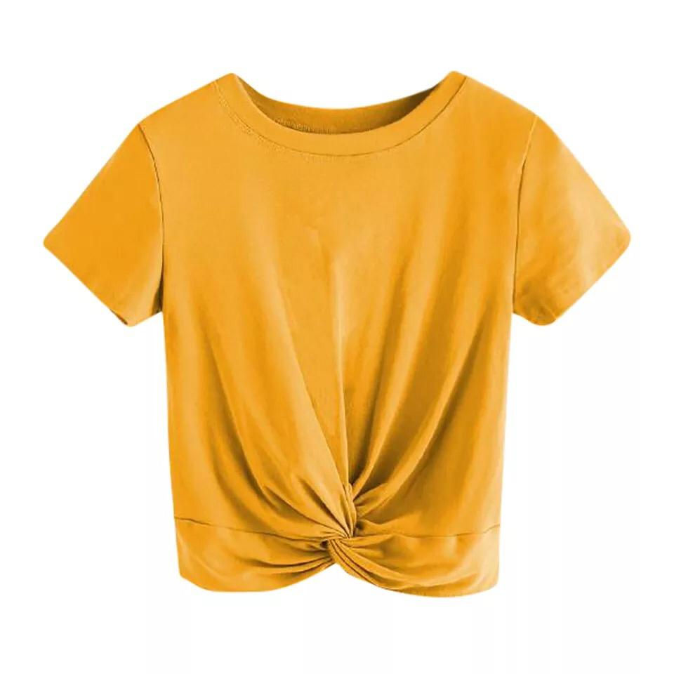 Thumbnail: Twist Front T shirt Women