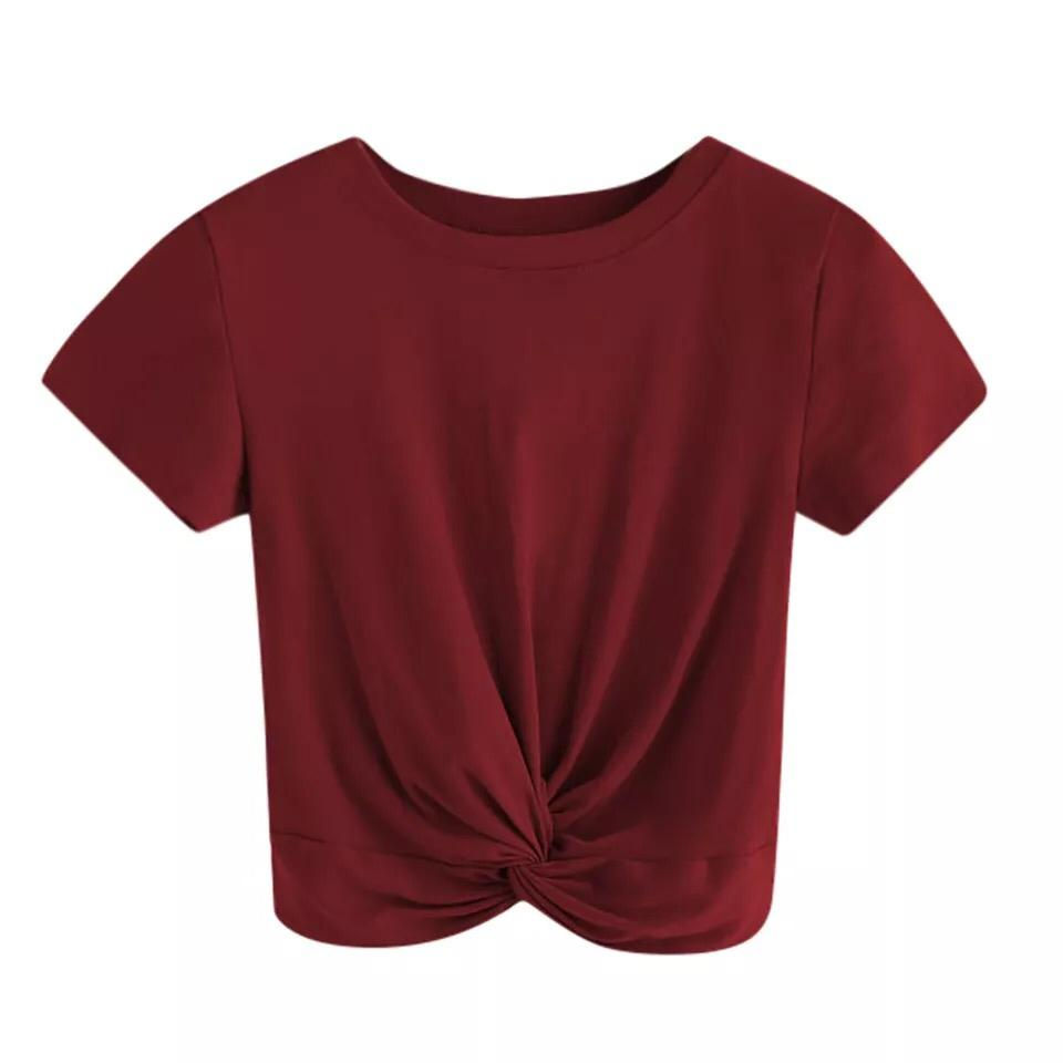 Thumbnail: Twist Front T shirt Women