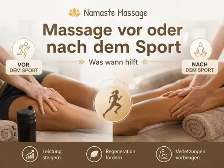 Massage vor oder nach dem Sport