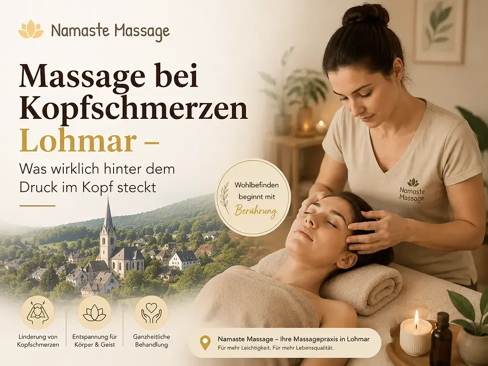 Massage bei Kopfschmerzen Lohmar