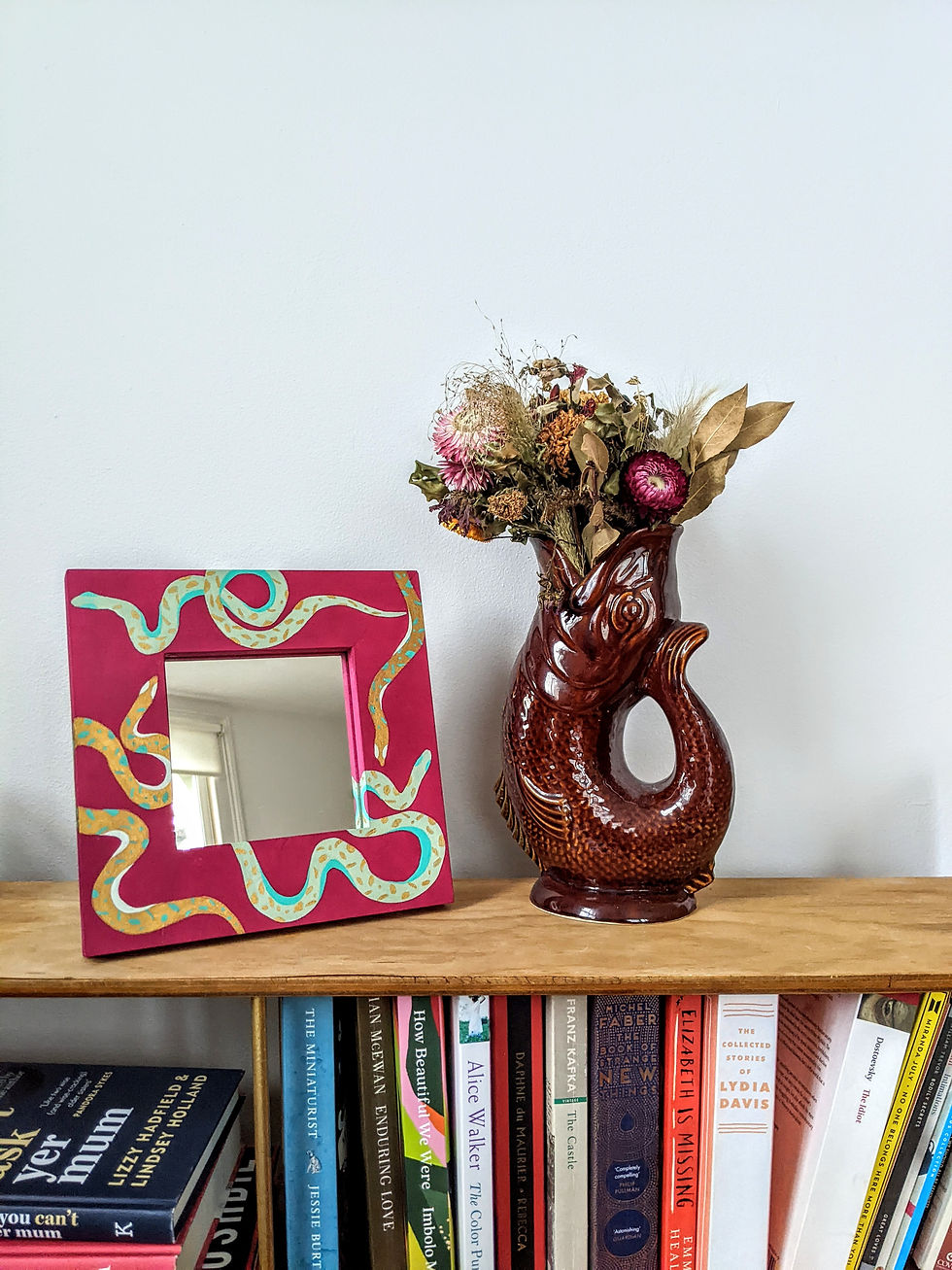 The 'Medusa Mirror', an upcycled mirror created by artist, Miranda Charlotte