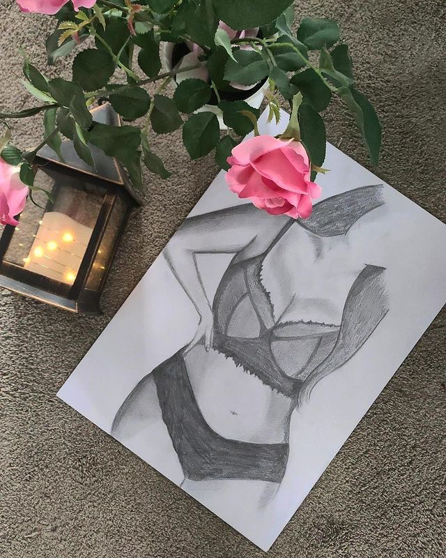 Body positivity artwork by Leah Bedford of Beautiful Bodies Art