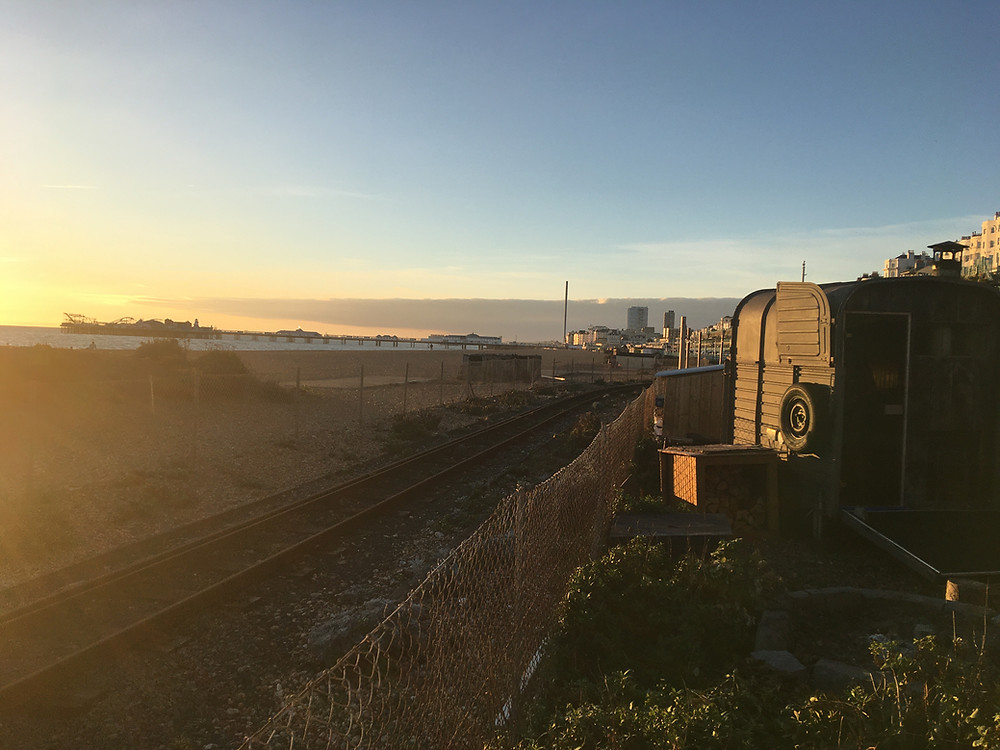 The Beach Box Spa in Brighton sits directly on the beach and offers views of Brighton Pier and the British Airways i360