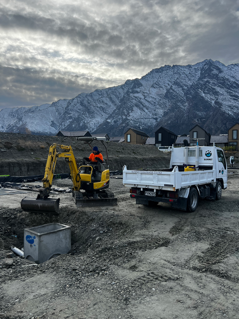 Excavation for drainage