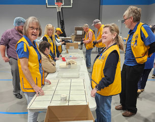 Maryville Lions participate in District Food Packing Event