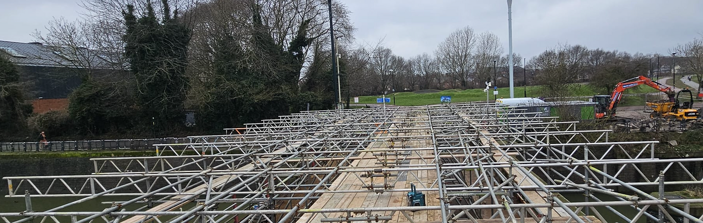 Soar Lane River Bridge Scaffolding