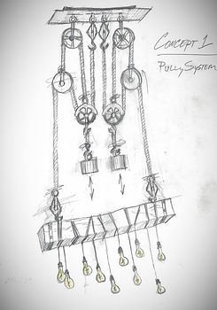 Lighting design concept sketch