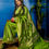 Thumbnail: Green Mashroo Silk Brocade Banarasi Saree