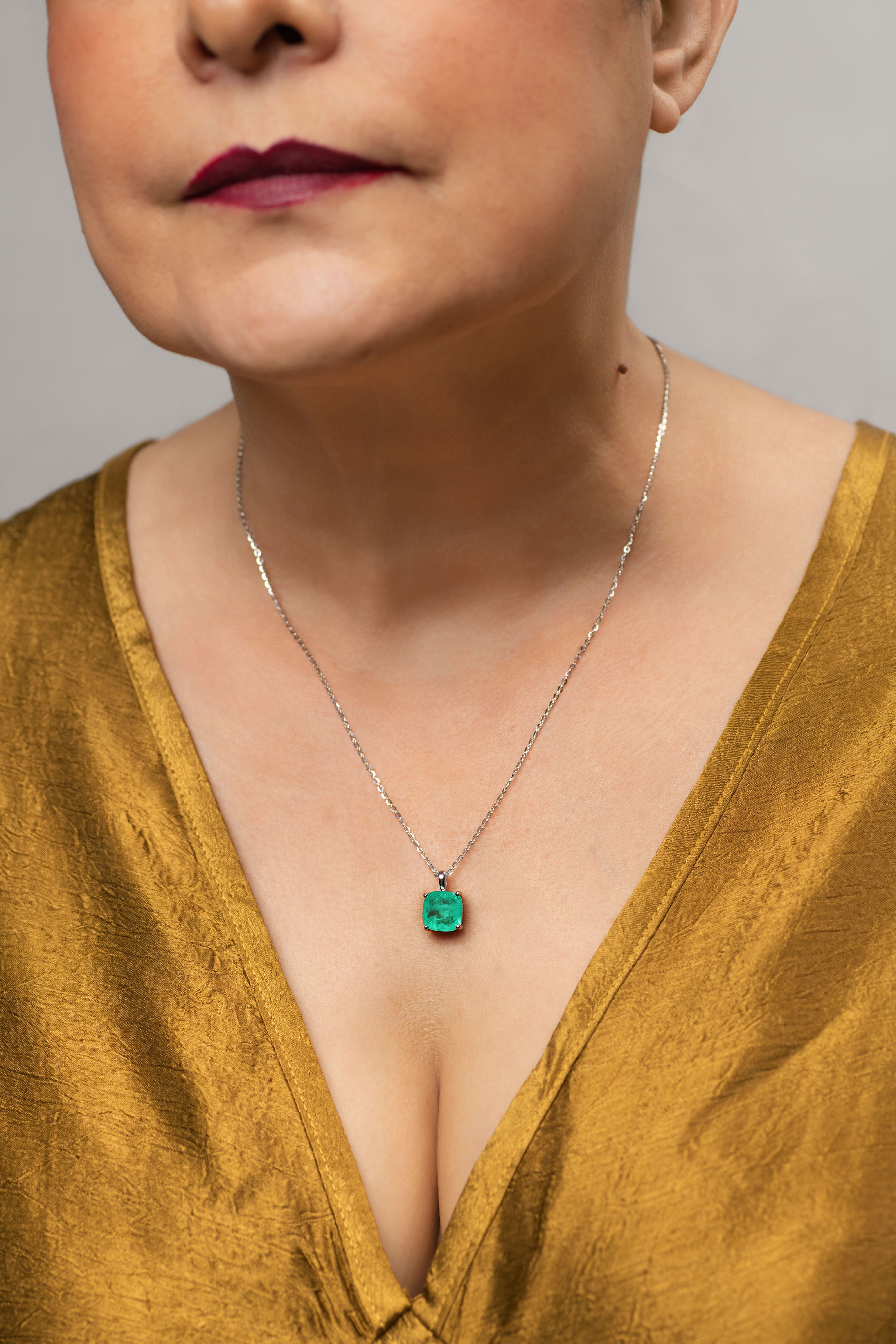 Collar Titiwin de plata con turmalina