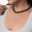 Miniatura: Collar Bosona con perlas negras