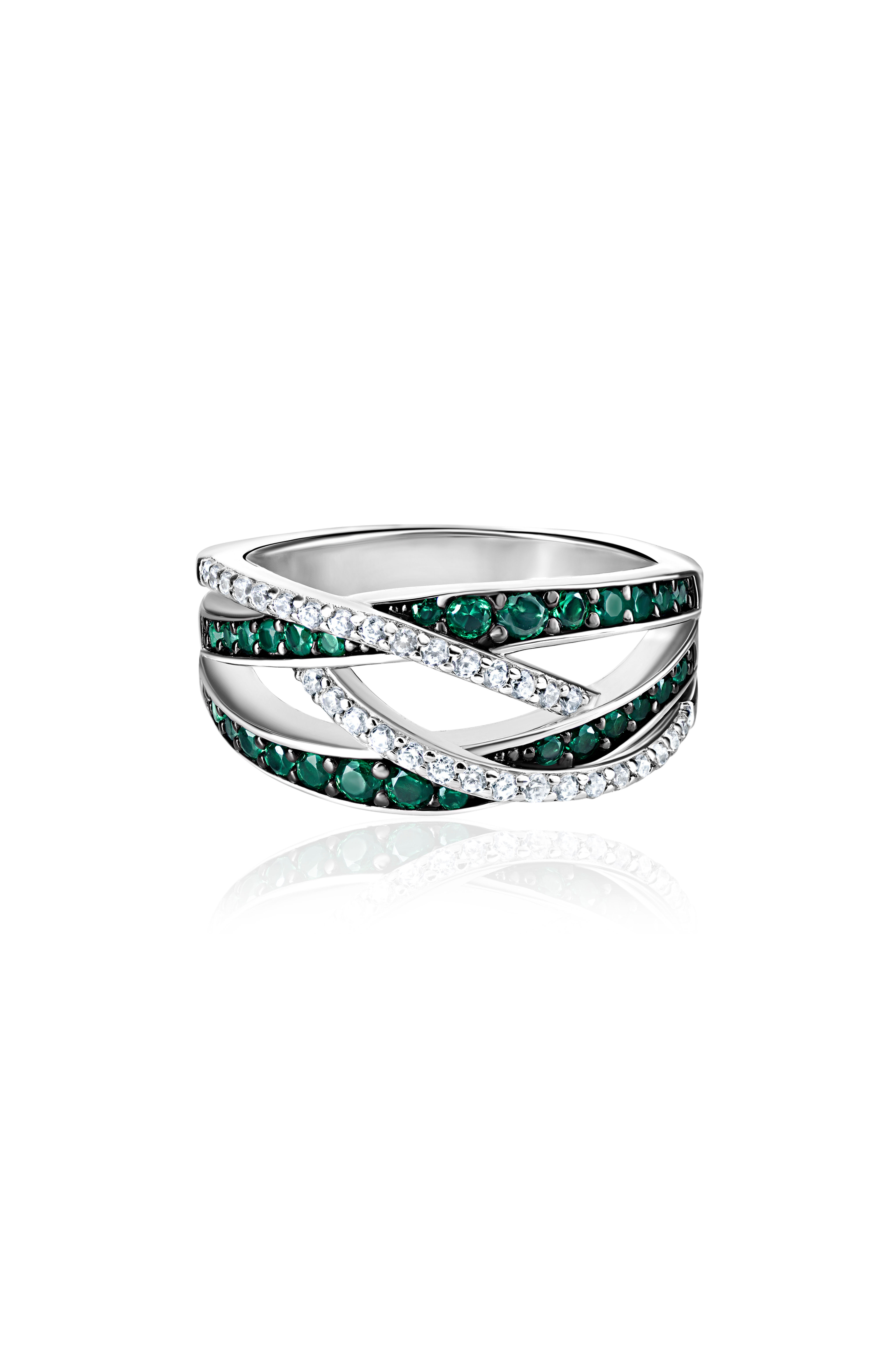 Anillo Istros con esmeralda