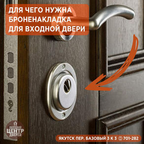 Для чего броненакладка входной двери