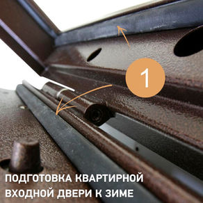 Подготовка входной квартирной двери к зиме