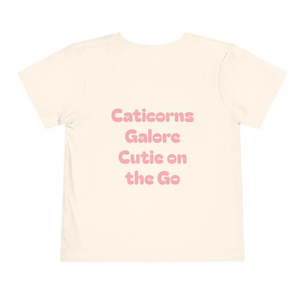 Thumbnail: Toddler Tee - Caticorns Galore Character "BUTTONS"