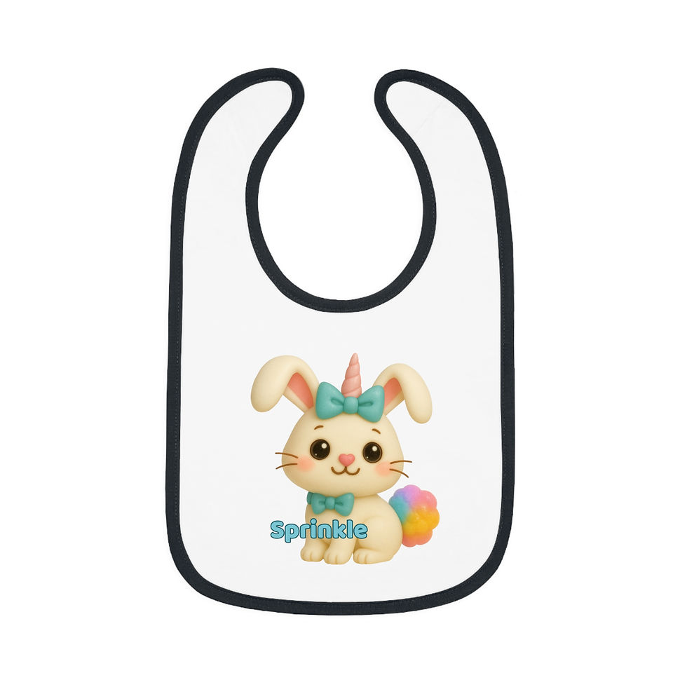 Caticorns Galore Baby Bib – Adorable Sing-Along Crew Mealtime Accessory
