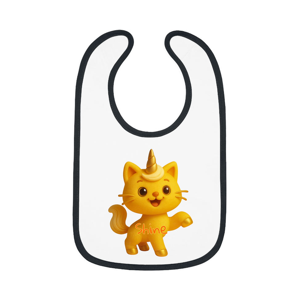 Caticorns Galore Baby Bib – Adorable Sing-Along Crew Mealtime Accessory