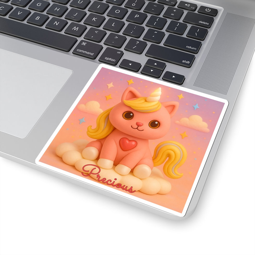 Thumbnail: Kiss-Cut Stickers: Caticorns Galore Series Character "PRECIOUS" 