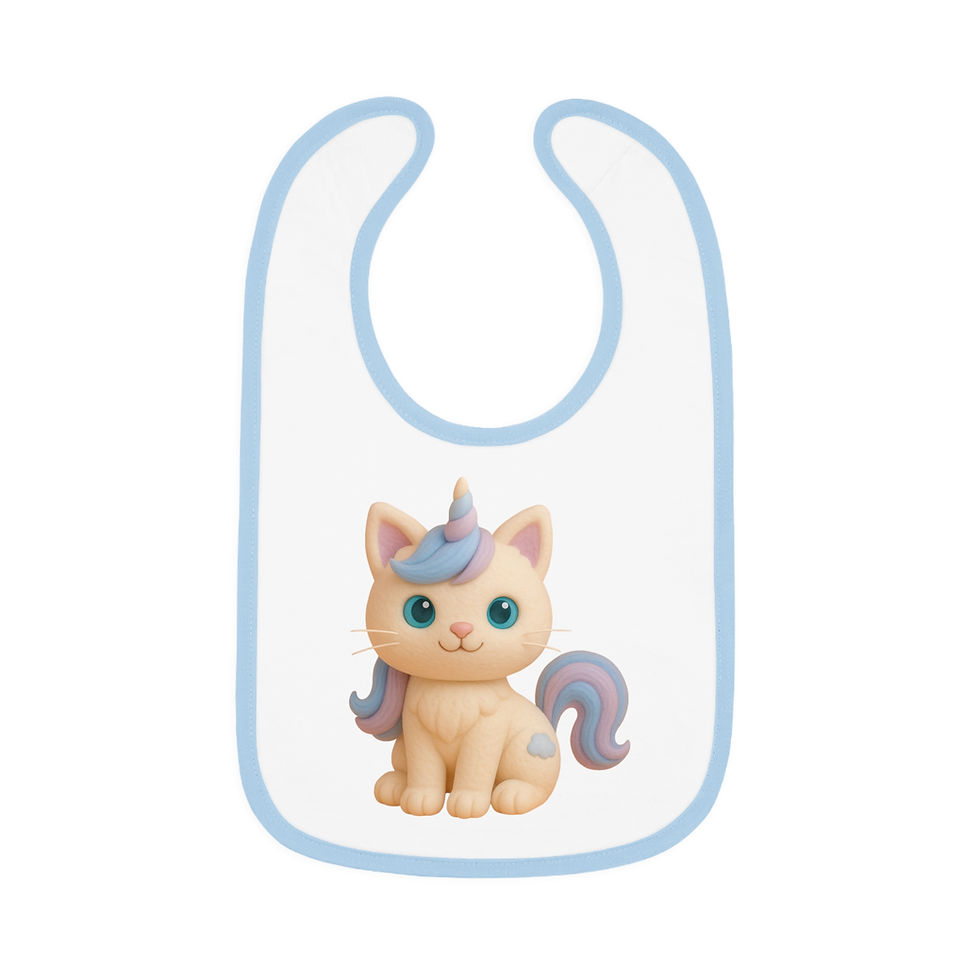 Thumbnail: Caticorns Galore Baby Bib – Adorable Sing-Along Crew Mealtime Accessory