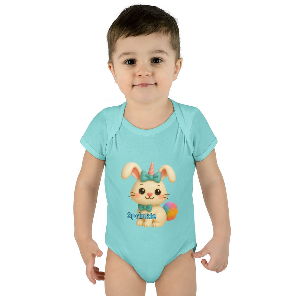 Thumbnail: Caticorns Galore Baby Bodysuit– Soft Cotton Outfit for Snuggles, Gifts & Meowgic