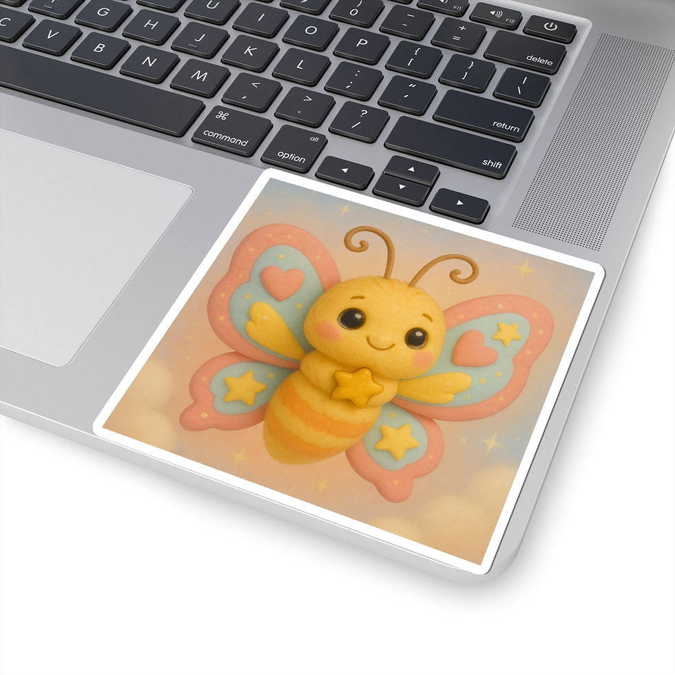 Thumbnail: Kiss-Cut Stickers - Caticorns Galore Series Character "Bravie the Butterfly