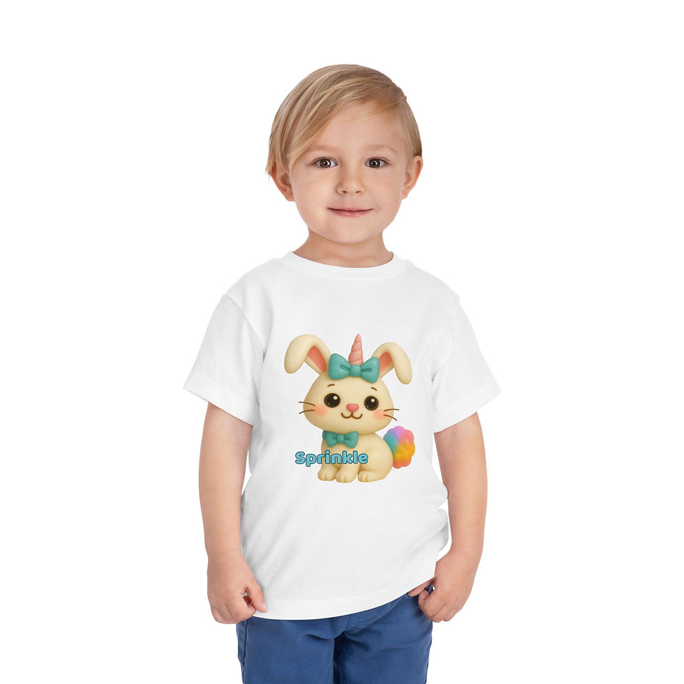 Thumbnail: Toddler Tee - Caticorns Galore Character "SPRINKLE THE SUGARHOPPER"