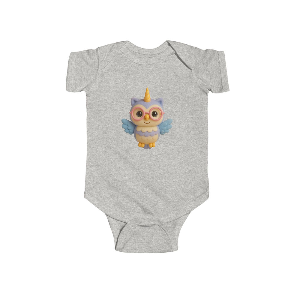 Thumbnail: CaticornsGalore Baby Bodysuit–Soft Cotton Infant Outfitw/Whimsical Back Message
