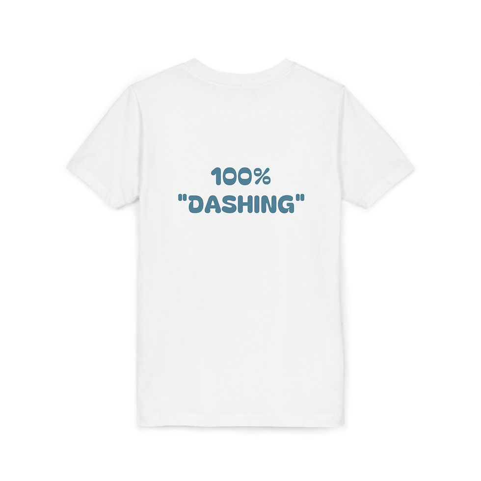 Thumbnail: "DASH" Sing-Along Crew Tee – Caticorns Galore Shirt with Message on Back