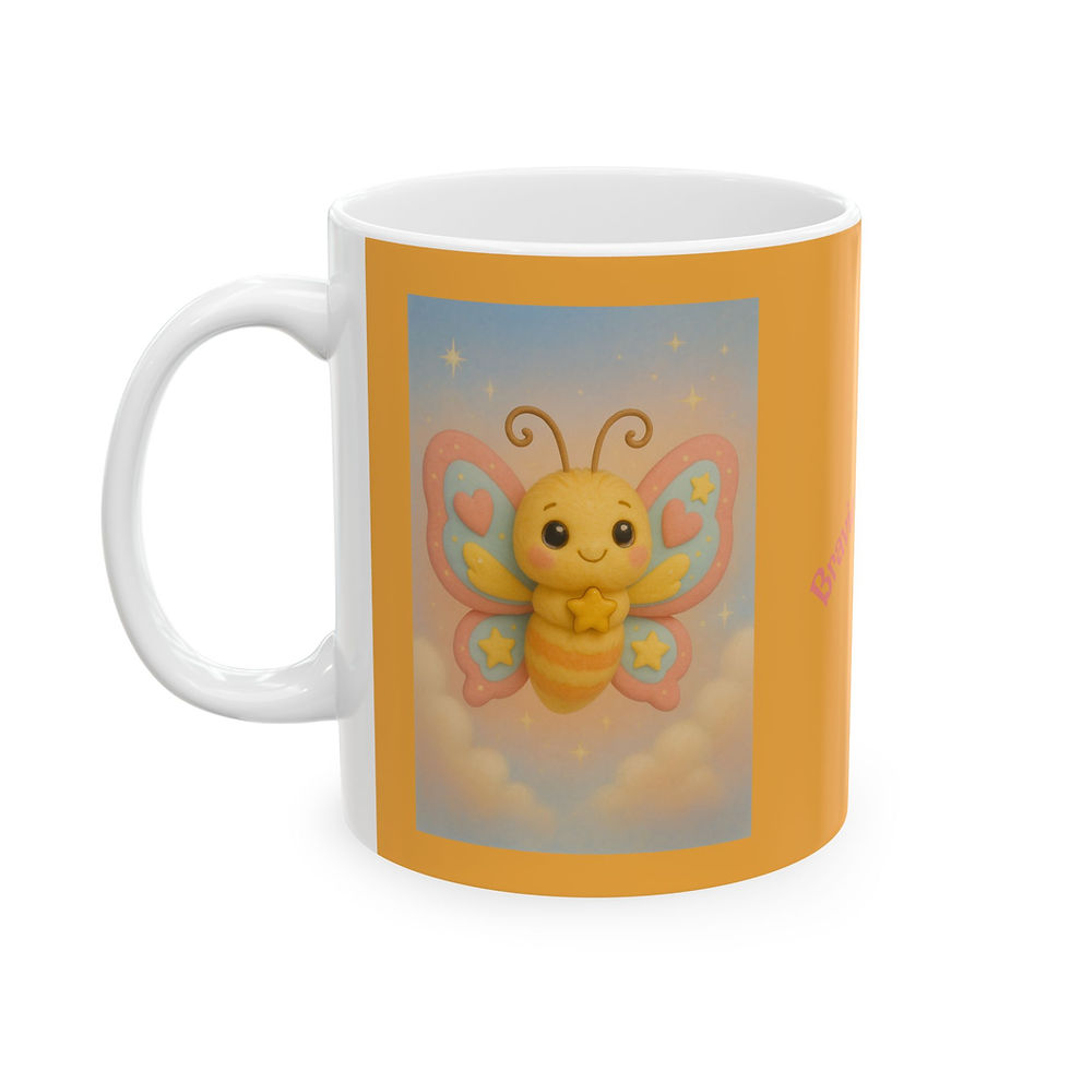 Thumbnail: Ceramic Mug - Caticorns Galore Series Character "Bravie the Butterfly" 