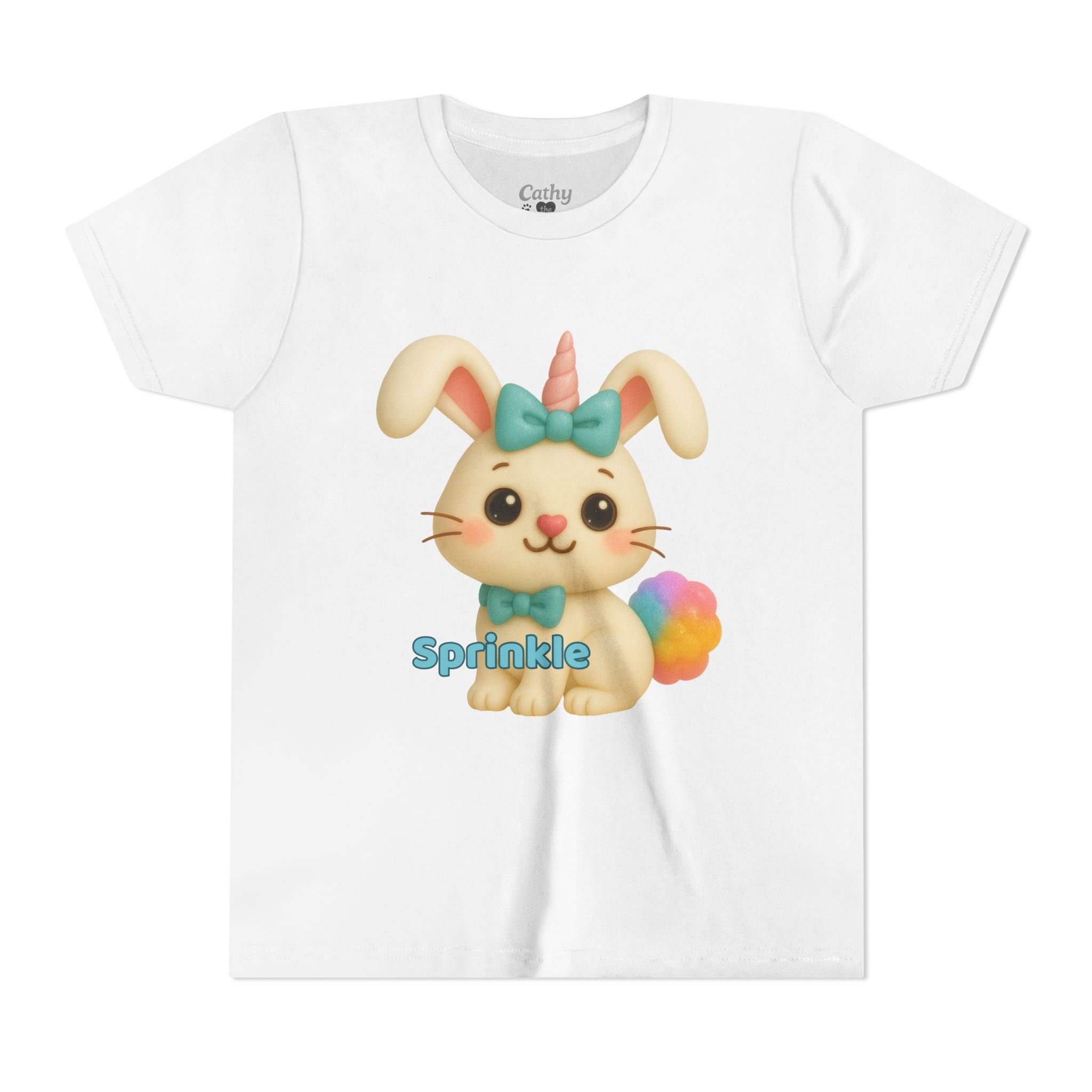 "SPRINKLE THE SUGAR HOPPER" Tee, Cute Bunny Shirt, Kids Bunny T-Shirt