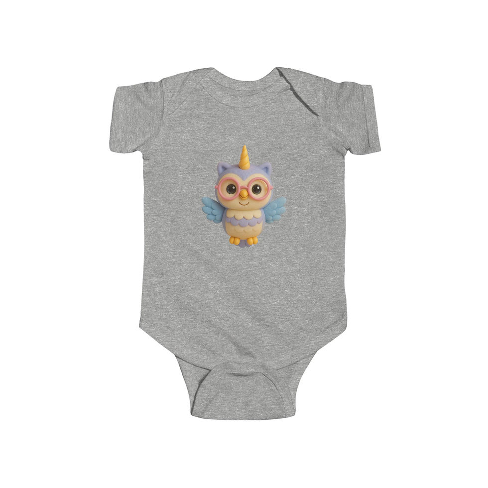 Thumbnail: CaticornsGalore Baby Bodysuit–Soft Cotton Infant Outfitw/Whimsical Back Message