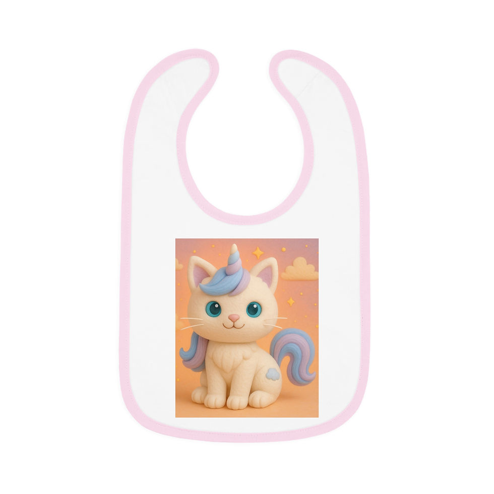 Thumbnail: Caticorns Galore Baby Bib – Adorable Sing-Along Crew Mealtime Accessory