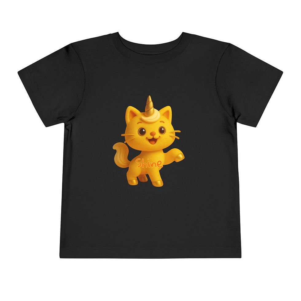 Thumbnail: Toddler Tee - Caticorns Galore Character "SHINE"