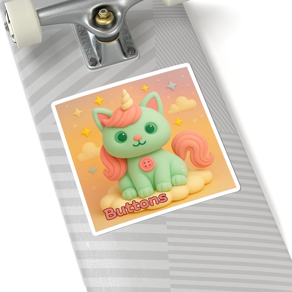 Thumbnail: Kiss-Cut Stickers: Caticorns Galore Series Character Art for Kids' Parties, 