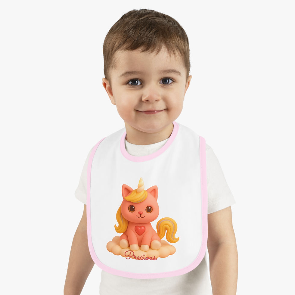 Thumbnail: Caticorns Galore Baby Bib – Adorable Sing-Along Crew Mealtime Accessory