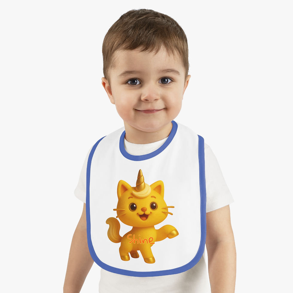 Thumbnail: Caticorns Galore Baby Bib – Adorable Sing-Along Crew Mealtime Accessory