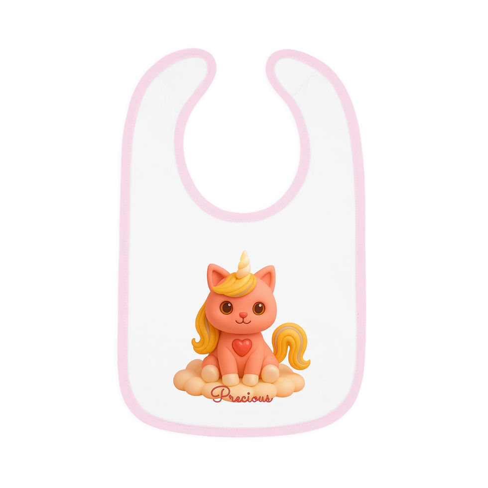Thumbnail: Caticorns Galore Baby Bib – Adorable Sing-Along Crew Mealtime Accessory