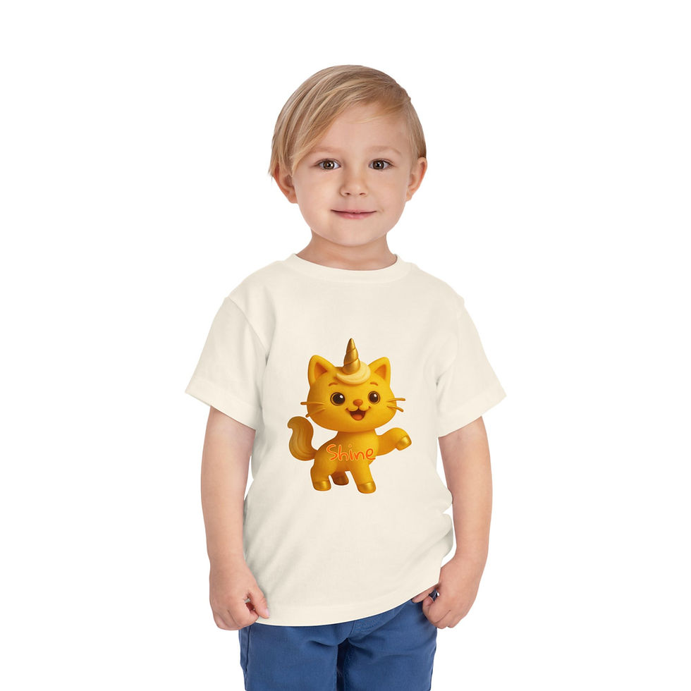 Thumbnail: Toddler Tee - Caticorns Galore Character "SHINE"